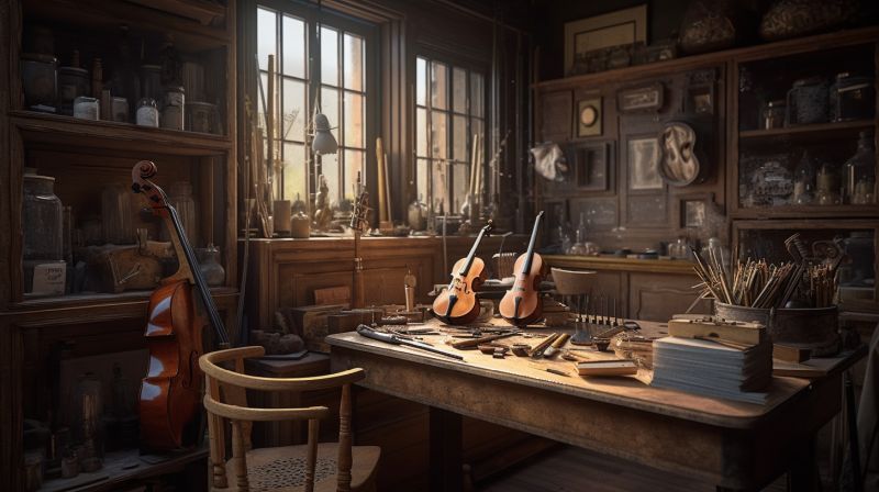 Atelier de réparation pour instruments de musique
