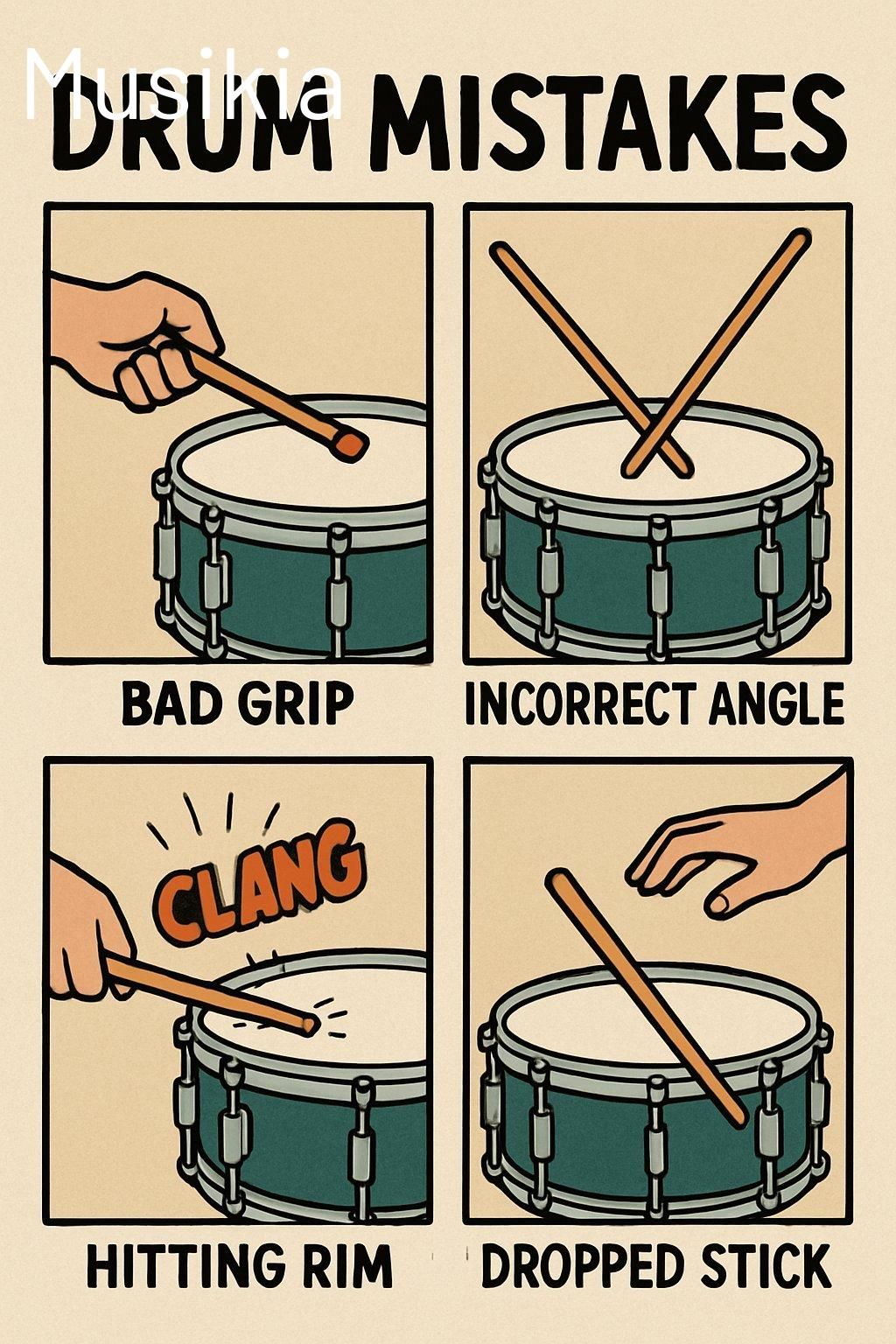 7 erreurs fréquentes des débutants à la batterie et comment les éviter