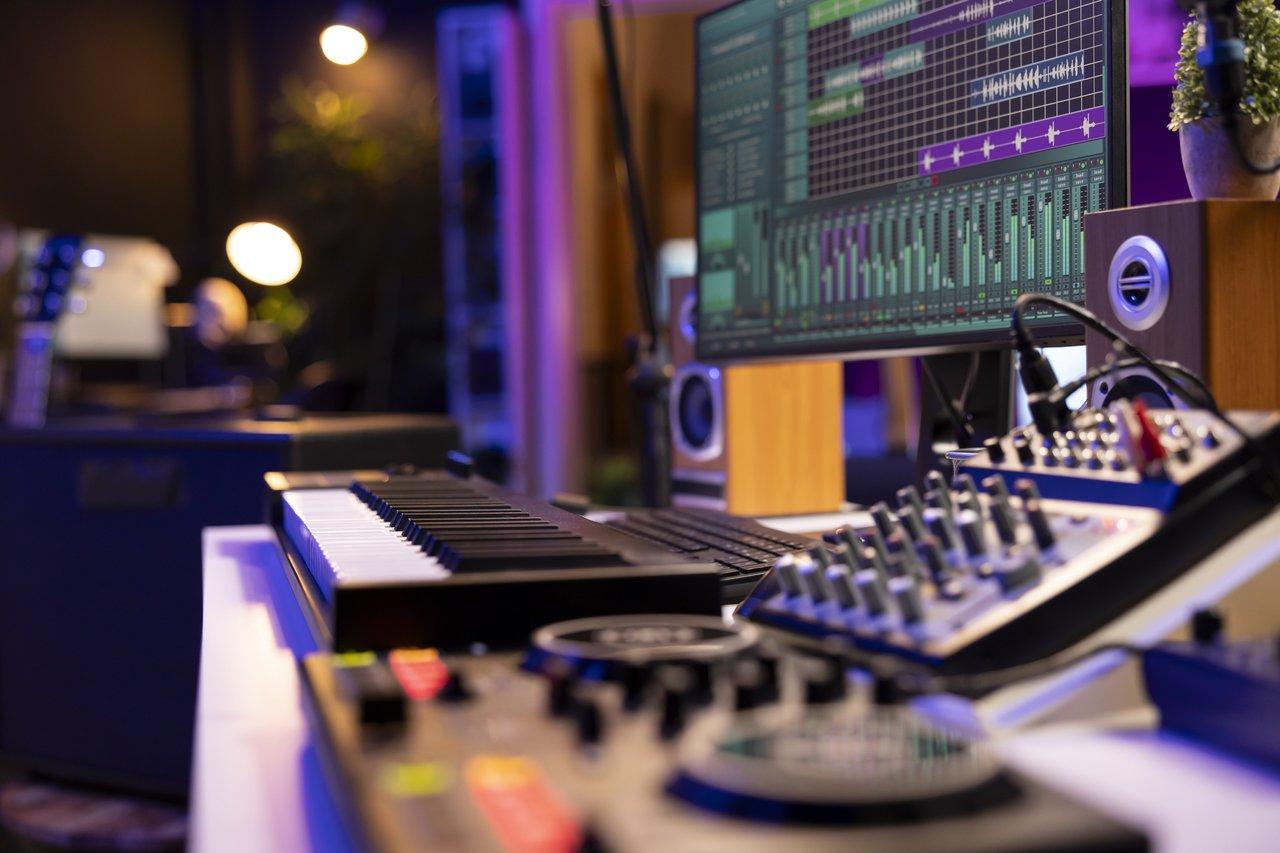 Configuration d’un home studio audio clock setup pour une synchronisation optimale de l’équipement.