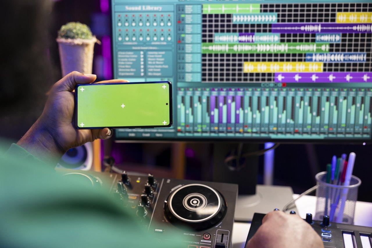 Interface graphique de Serato DJ Lite avec deux platines et liste de lecture, idéale pour débuter en DJing.